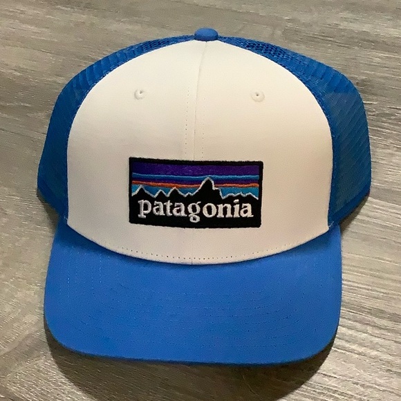 Patagonia Other - Patagonia Blue and White P6 logo trucker Hat